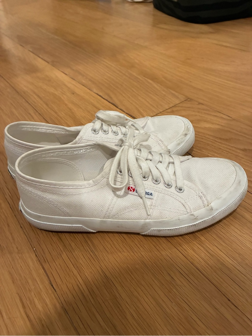 Superga White Low-Top Canvas Sneakers for Women
